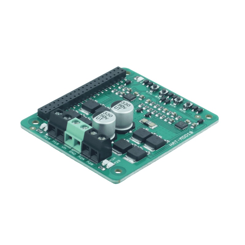 Cytron HAT-MDD10 10A Dual-Channel 6V24V DC Motor Driver HAT for Raspberry Pi