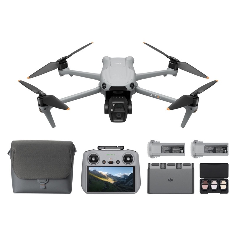 DJI Air 3S Fly More Combo (RC 2) 4K Dual-Camera Drone 1" CMOS, 45Min Flight
