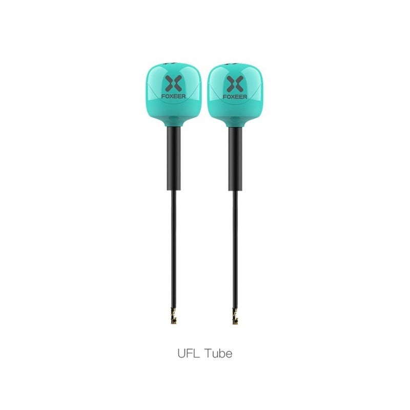 Foxeer 5.8G Lollipop 4 Plus 2.6dBi Omni Antenna 2pcs - U.FL 95mm LHCP Teal