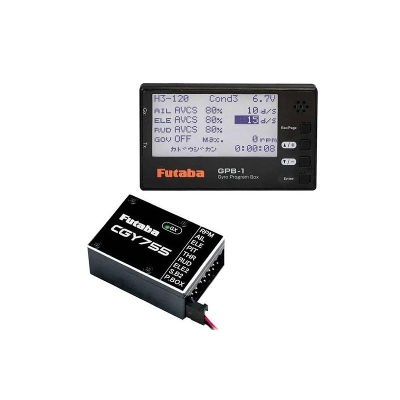 Futaba CGY755-GPB1 3-Axis 3D/F3C Helicopter Gyro and Governor With Programmer : FUT05102682-3