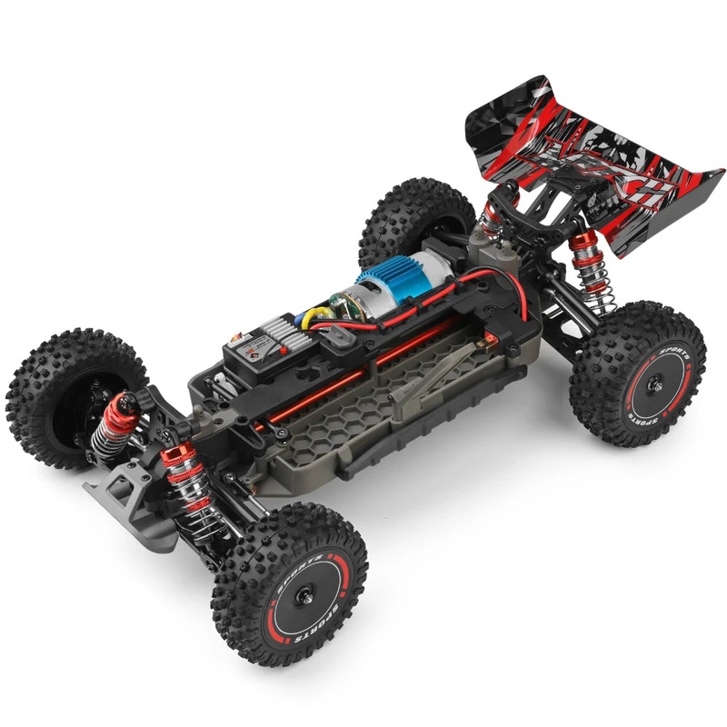 Wltoys 124010 RTR 1/12 2.4G 4WD RC Car 55km/h Off-Road Climbing High Speed Truck Full Proportional Vehicles Models Toys Black