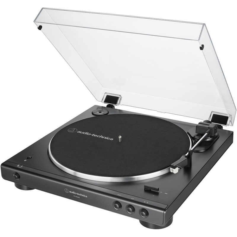 Audio-Technica AT-LP60XBT-BK Fully Automatic Belt-Drive Bluetooth Stereo Turntable, Black none