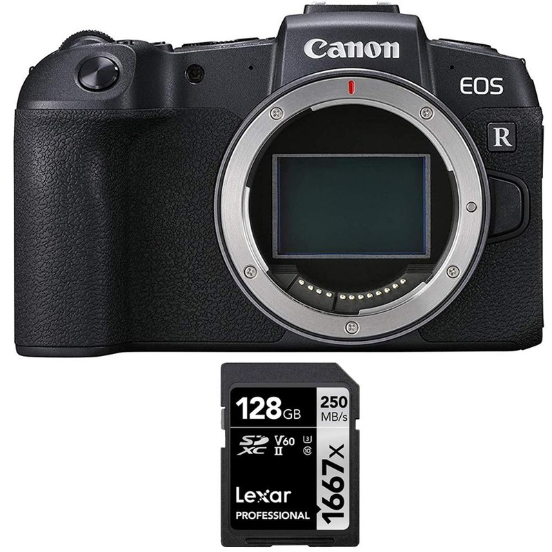 Canon EOS RP Mirrorless Camera 26.2MP Portable Full Frame (Body) w/ Memory Card Bundle