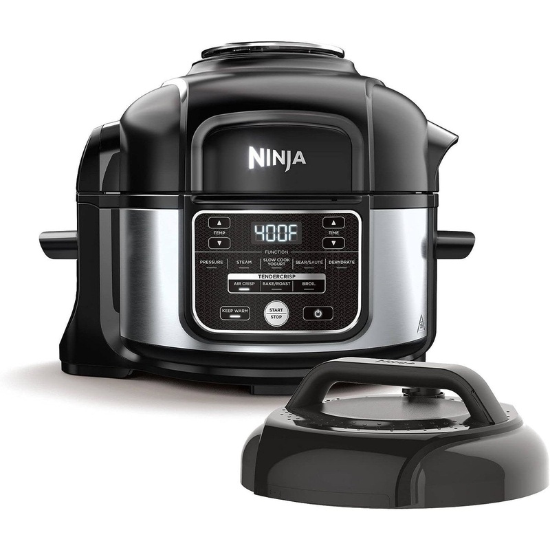 Ninja FD101 10-in-1 5-Quart Pressure Cooker & Air Fryer (Stainless Black) Refurbished