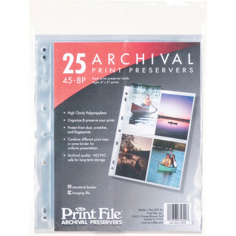 PRINTFILE 4X5 PRINT PAGES