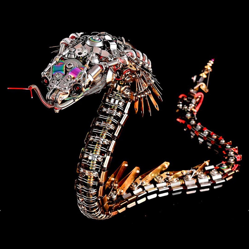 3D Metal Mechanical Viper Cobra Assembly Model Kit-1000+PCS