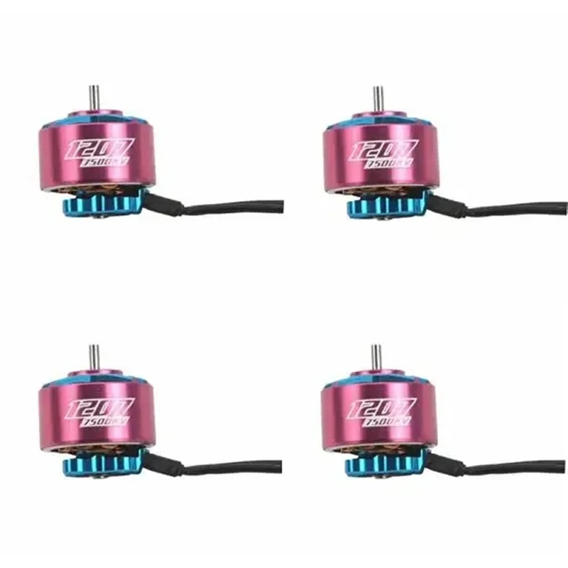4PCS RCINPOWER GTS V2 1207 5000/6000KV 3-4S 7500KV 2-3S Brushless Motor for RC Drone FPV Racing Tinywhoop Cinewhoop 4pcs PINK 5000KV