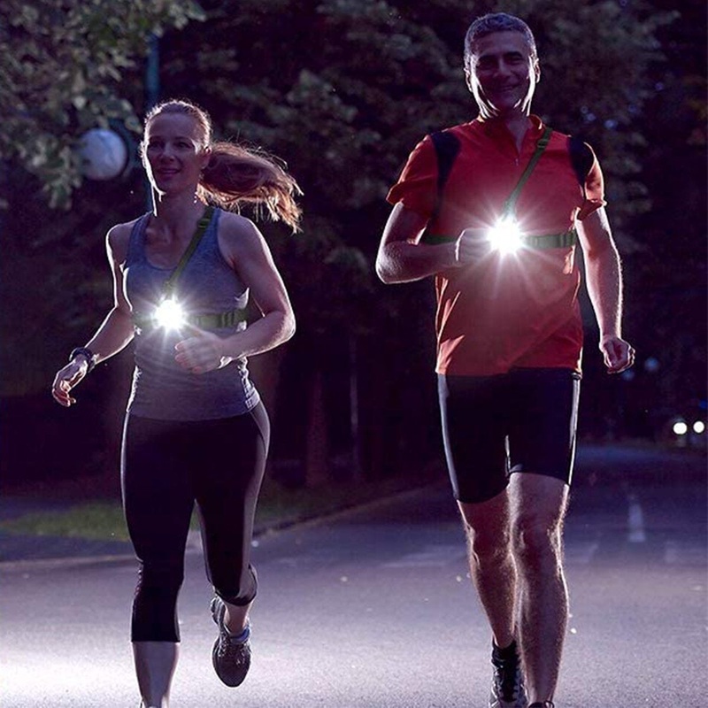 Deco Essentials Wearable Commuter Front and Rear Safety Light, Adjustable Comfort Strap none