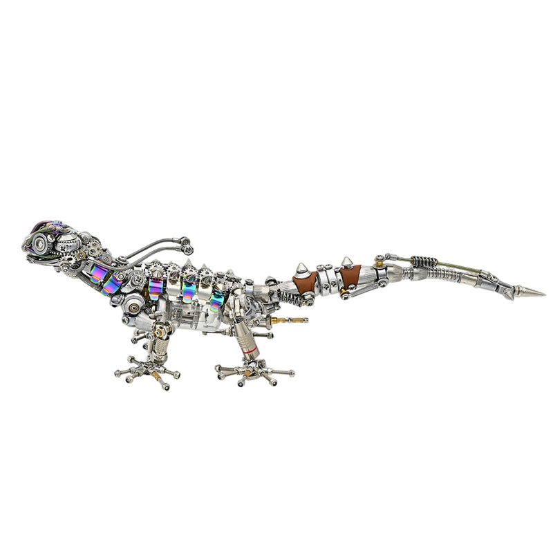 DIY Steampunk Chameleon Lizard Mechanical 3D Metal Model Kit 1000PCS Difficult Puzzle