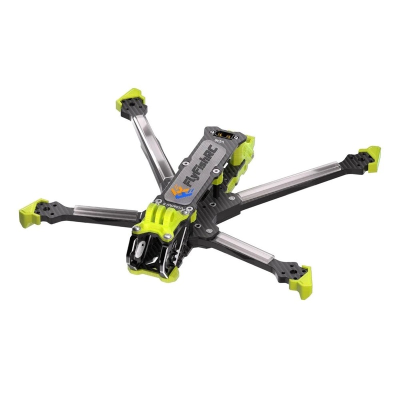 FlyFishRC Volador II VX6 / VD6 V2 T700 Carbon Fiber 6 Inch Deadcat Freestyle Frame Kit Support DJI O3 Air Unit for RC Drone FPV Racing Black