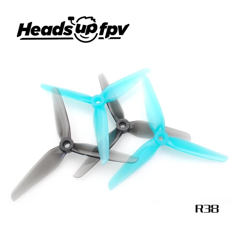 HQ Prop HEADSUP FPV R38 5138 Racing Propeller (2CCW+2CW) Light Blue