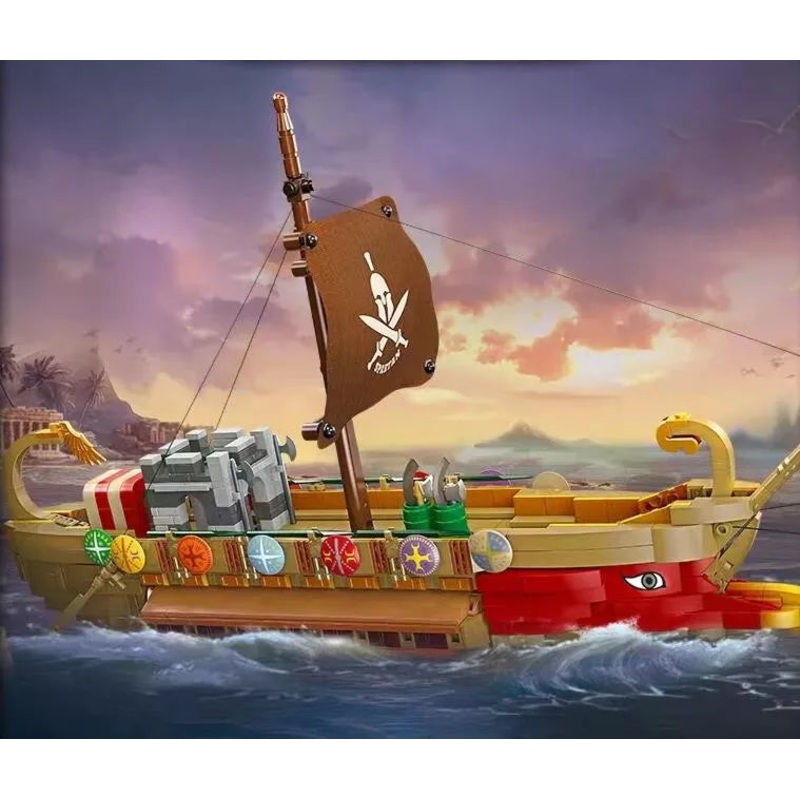 JIESTAR Building Blocks MOC 58002 Spartan Ship Construction Toys Kids Adult