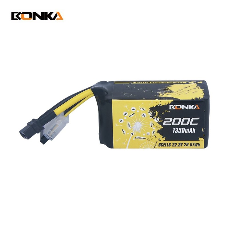 Bonka 1350mAh 200C 6S HEIM Series FPV Racing LiPo Battery