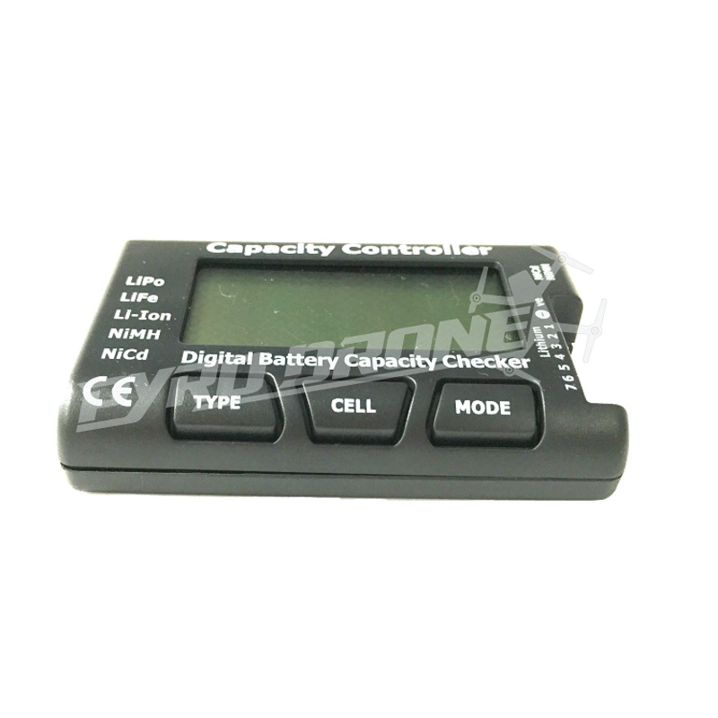 Digital Battery Capacity Checker for LiPo LiFe Li - ion NiMH Nicd - BLACK