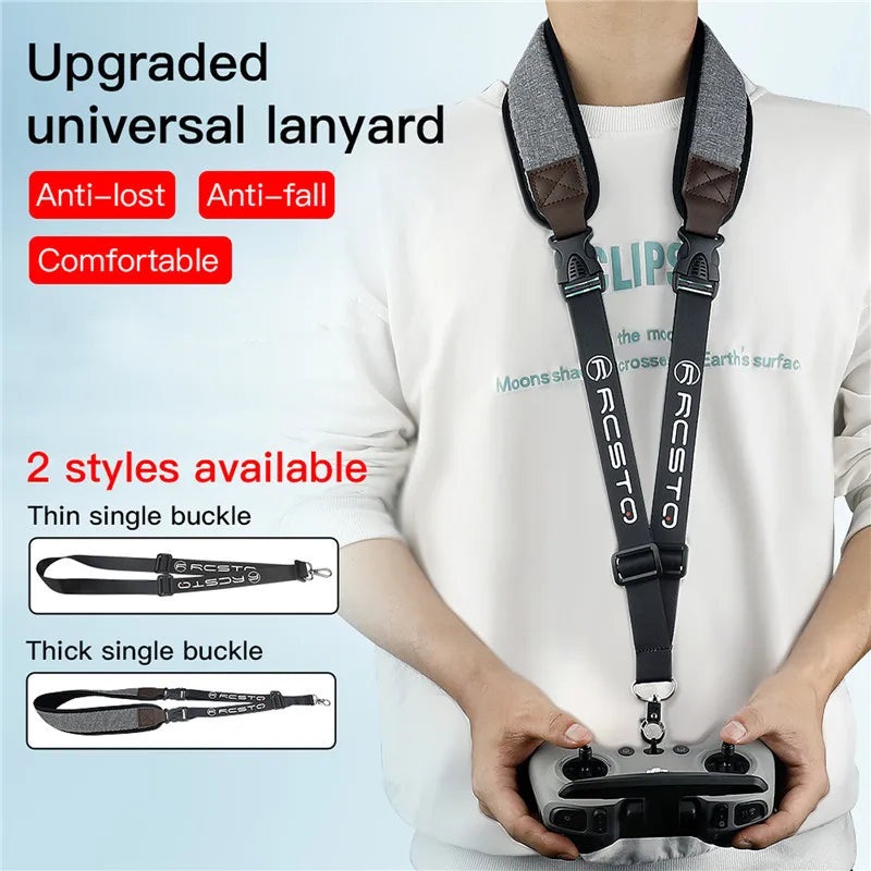 For DJI Avata Avata 2 Drone Lanyard Neck Strap Buckle Rope For FPV Remote Control Adjustable Neck Strap Drone Accessories B