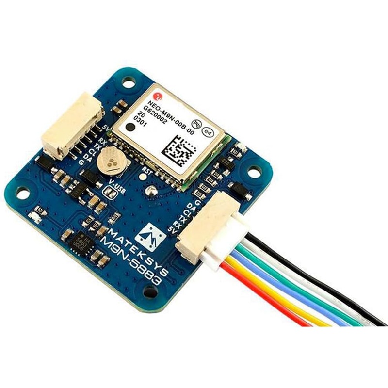 MATEK Mateksys GNSS & Compass M9N-5883 GNSS NEO-M9N Magnetic Compass QMC5883L for RC Drone FPV Racing