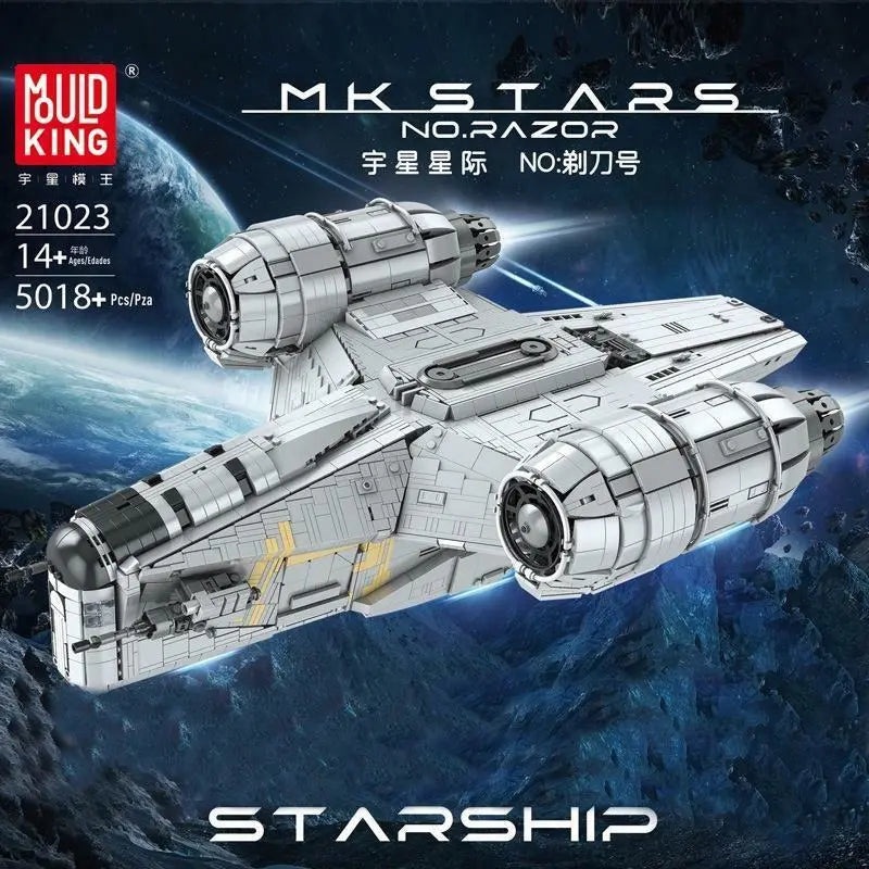 MOULD KING 21023 Razor Crest MOC Building Block 5018 PCS