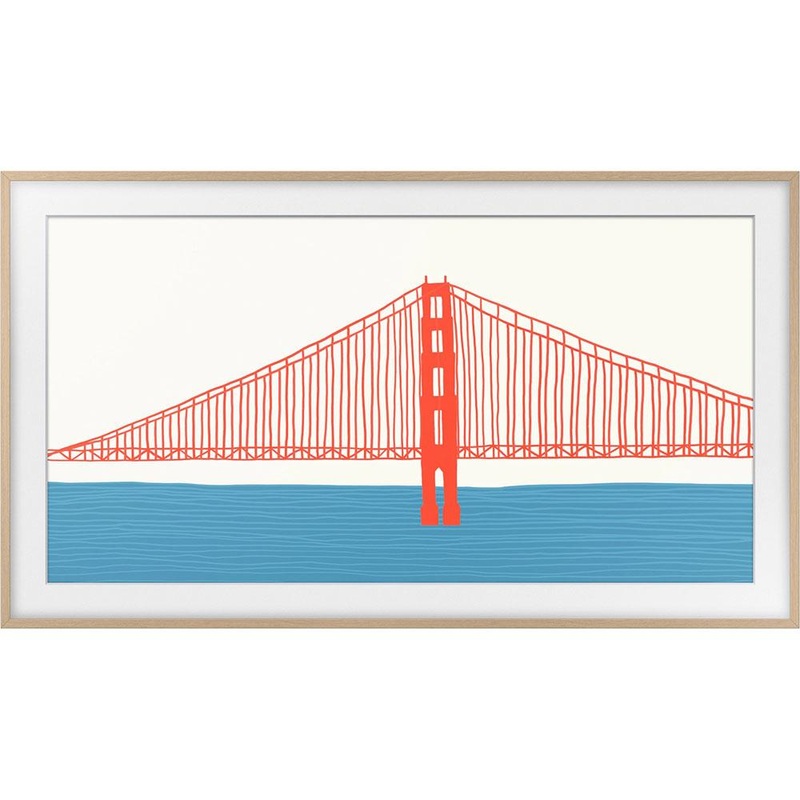 Samsung 85" The Frame Customizable Bezel - Modern Teak (VG-SCFA85TKBZA) - Open Box