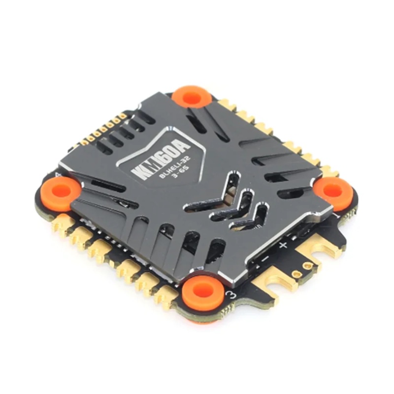 SKYSTARS KM60A 60A 3-6S 4in1 ESC BLHeli-32 ESC Speed Controller Board Dshot600 DShot1200 Lipo for FPV Racing Quadcopter black