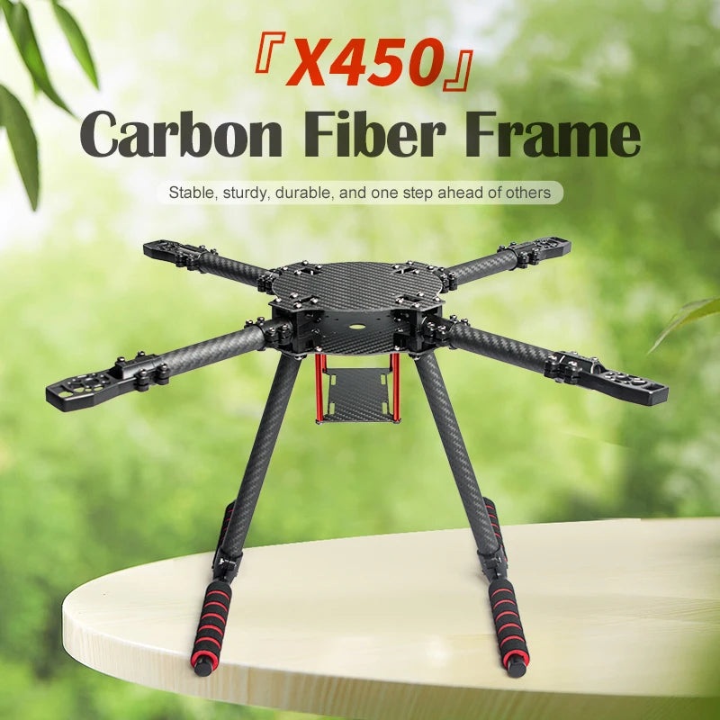 X400 X450 X500 X550 Carbon Fiber Quadcopter Frame Kit, 4-Axis FPV Training Drone for 8-13 Inch Propeller X400(for 8inch)