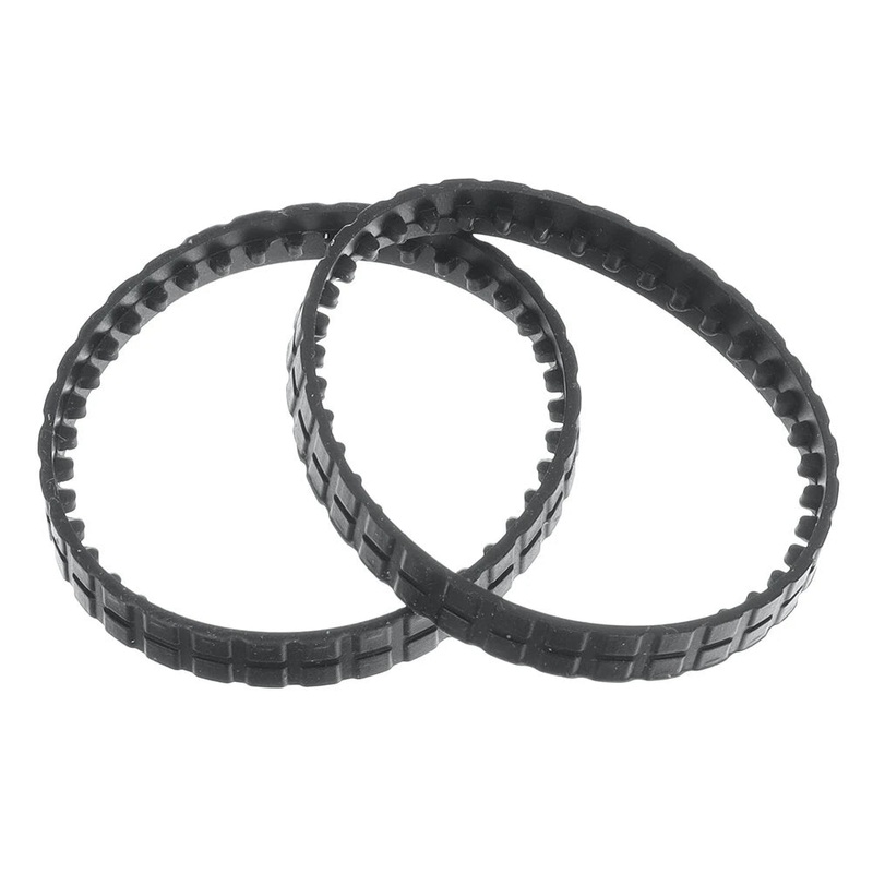 2PCS 1/64 Mini RC Tank Parts Tracks Wheels Desktop Simulation Battle Infrared Vehicles Models Spare Accessories Black