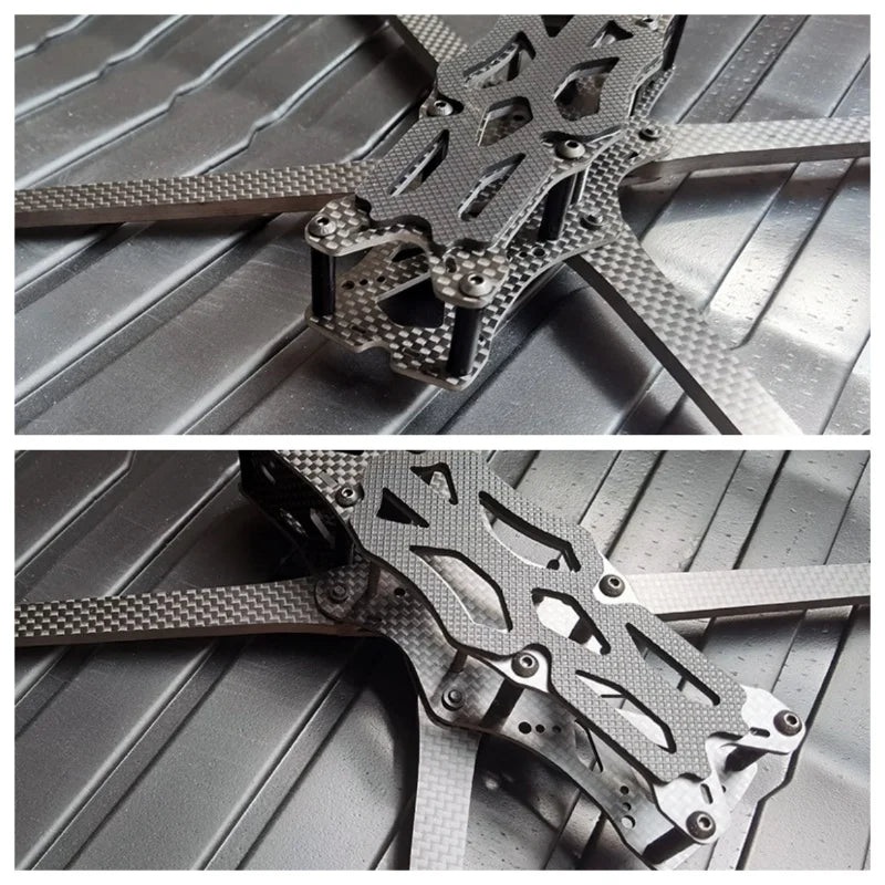 APEX 8 Inch Frame Kits Wheelbase 362mm HD Version Carbon Fiber 5mm Arm Fall-resistant FreeStyle For RC FPV Racing Drone Frame and Print