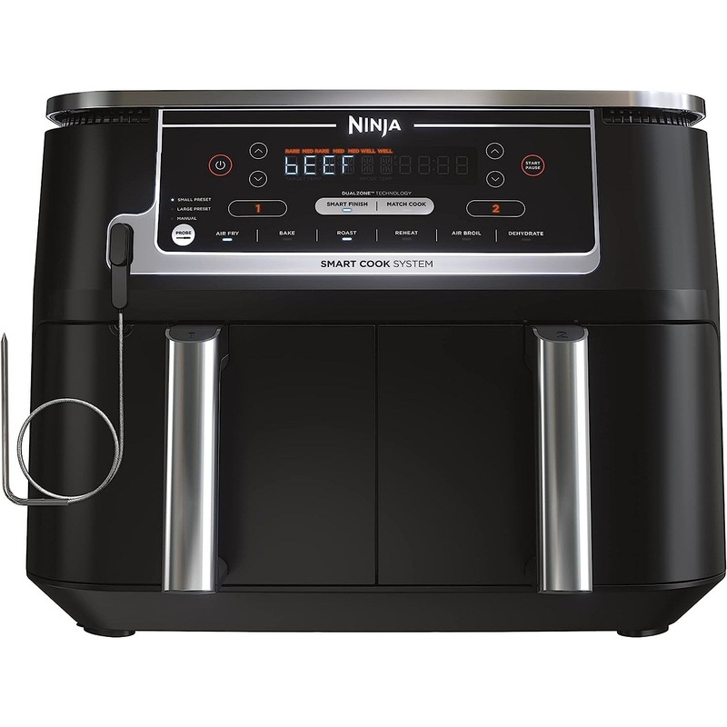 Ninja DZ550 Foodi 6-in-1 Smart 10-qt. 2-Basket Air Fryer - Refurbished