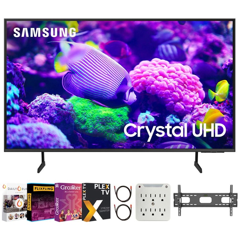 Samsung DU7200 85 Inch Crystal 4K UHD Smart TV (2024) with Movies Streaming Pack