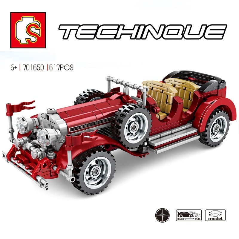 SEMBO 701650 Vintage Car-Banz Racing Car