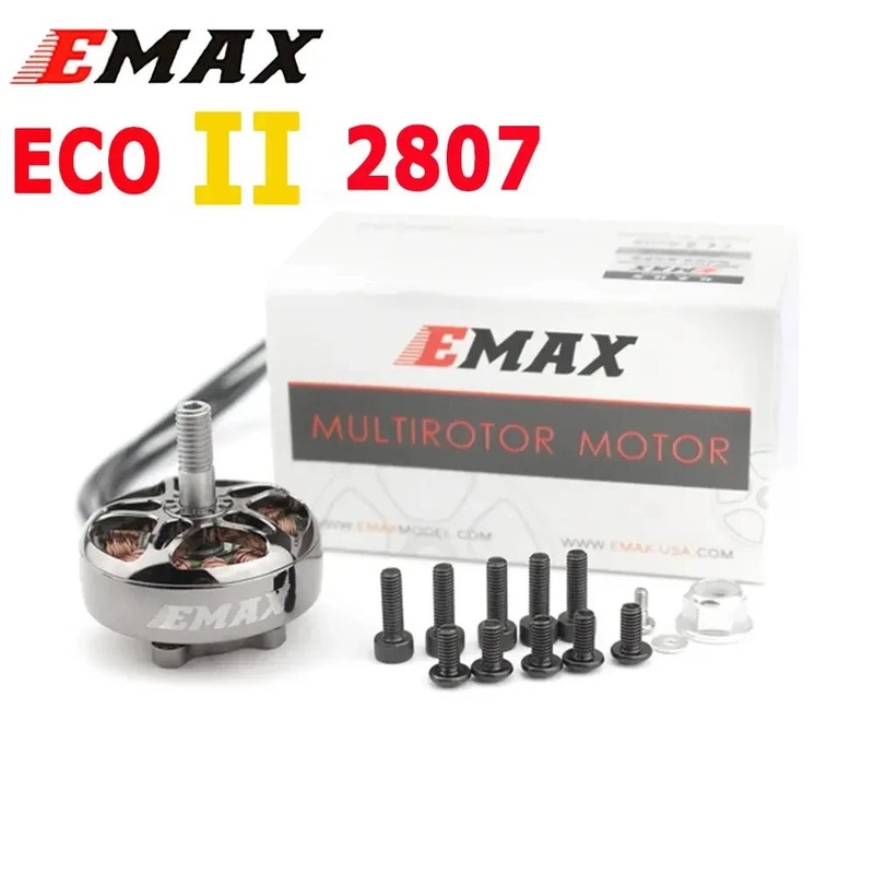 EMAX ECOII 2807 Brushless Motor - 4pcs 1300KV 6S for 7" FPV Racing Drones 4pcs 2807 1300KV