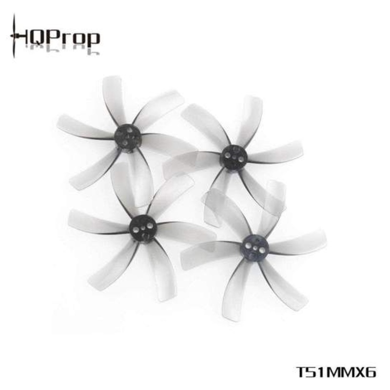 HQ Prop T51MMX6 Hexa-Blade 51mm Cinewhoop Prop - Light Gray - 2CW+2CCW