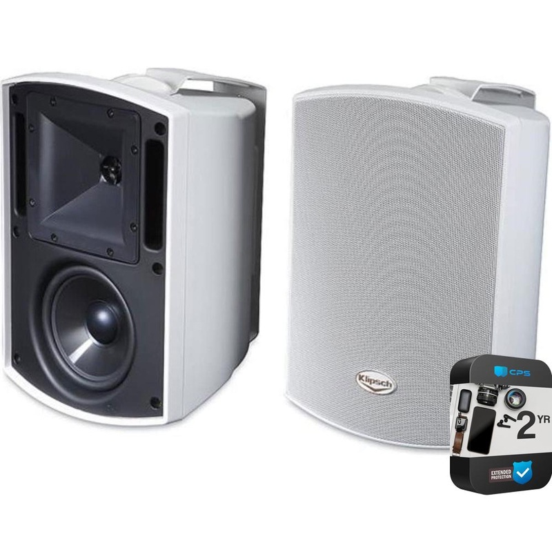 Klipsch Outdoor Speaker Dynamic Sound Open Spaces White Pair + 2 Year Warranty