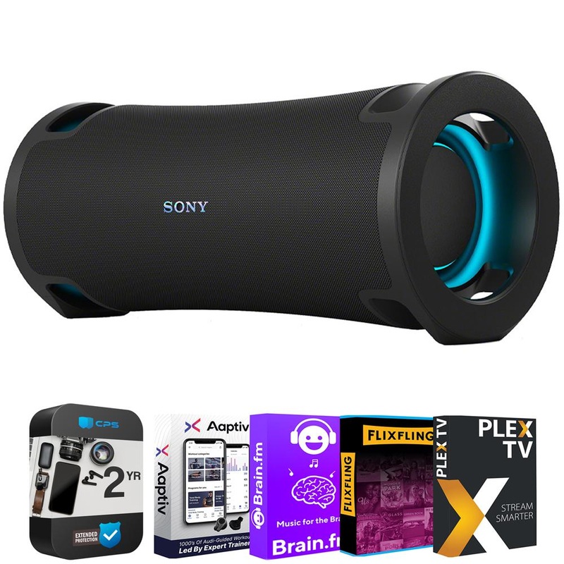 Sony X-Series Strong Bass Wireless BT Speaker + Audio Bundle + 2 Year Warranty Pack