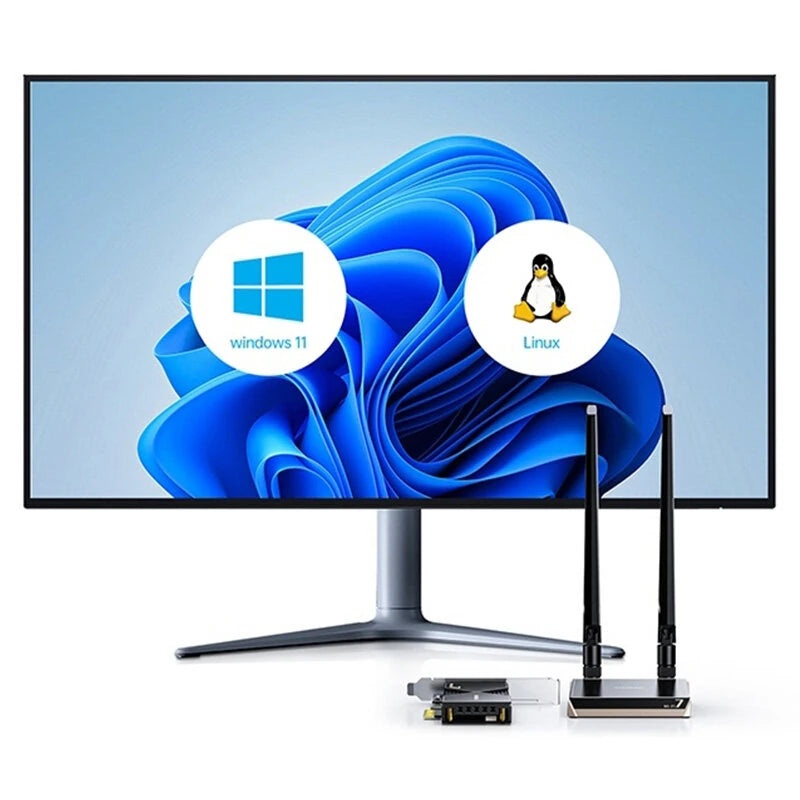 UGREEN CM822 Wi-Fi 7 Gaming Wireless Network Card PCIe Card bluetooth 5.4 Adapter 46Gbps Speed for PC Dual Band 2.4GHz 5GHz Support Windows 11 Linux WPA3 Black