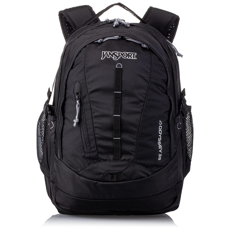 JanSport Odyssey Laptop Backpack with 15" Sleeve for 3L Hydration System, Black
