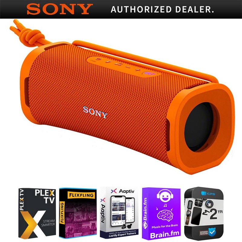 Sony EXTRA BASS Portable Bluetooth Speaker 2024 Orange + Audio & 2 Year Warranty