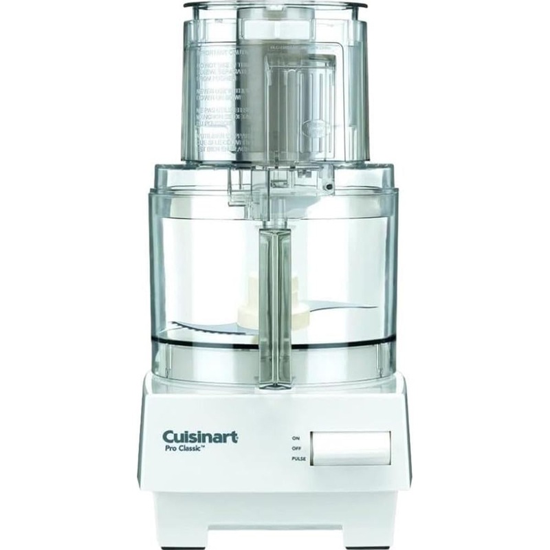 Cuisinart 7 Cup Food Processor, 600-Watt Motor, White, Refurbished