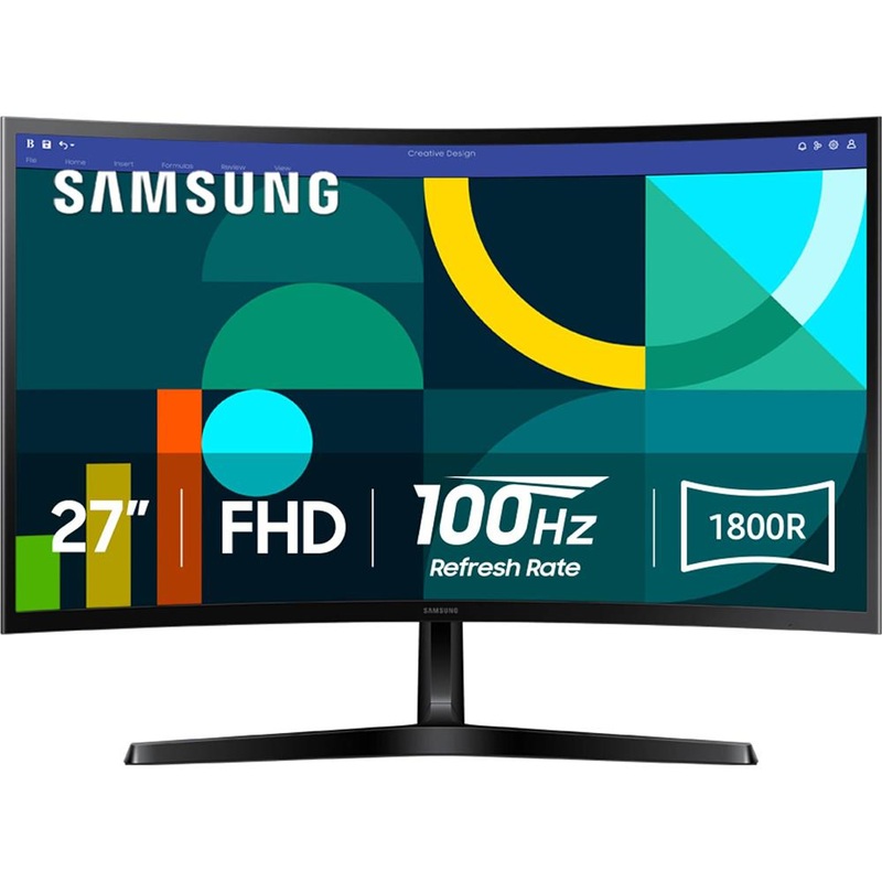 Samsung 27" Essential S3 (S36GD) Series FHD 100Hz 16:9 VA 1800R Curved Monitor