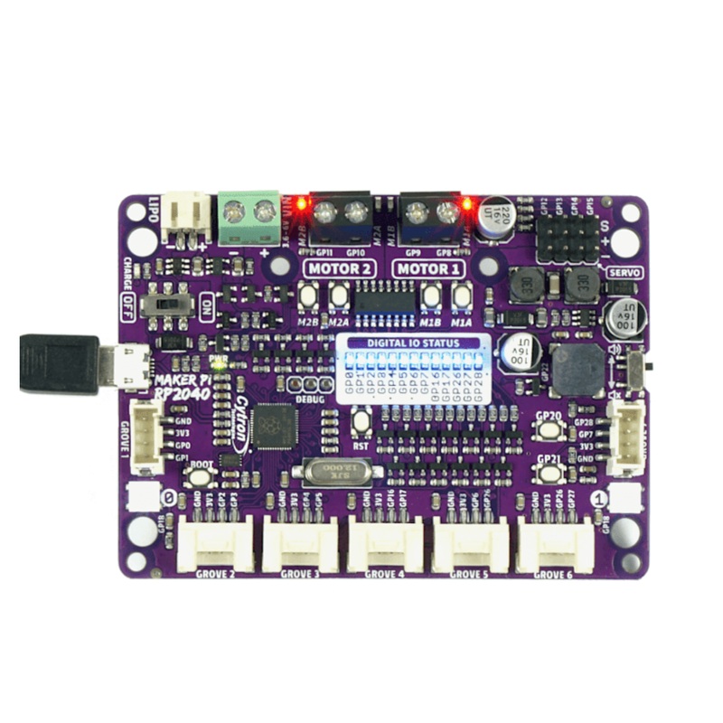 Cytron Maker Pi RP2040 Robotics Controller Board with Raspberry Pi