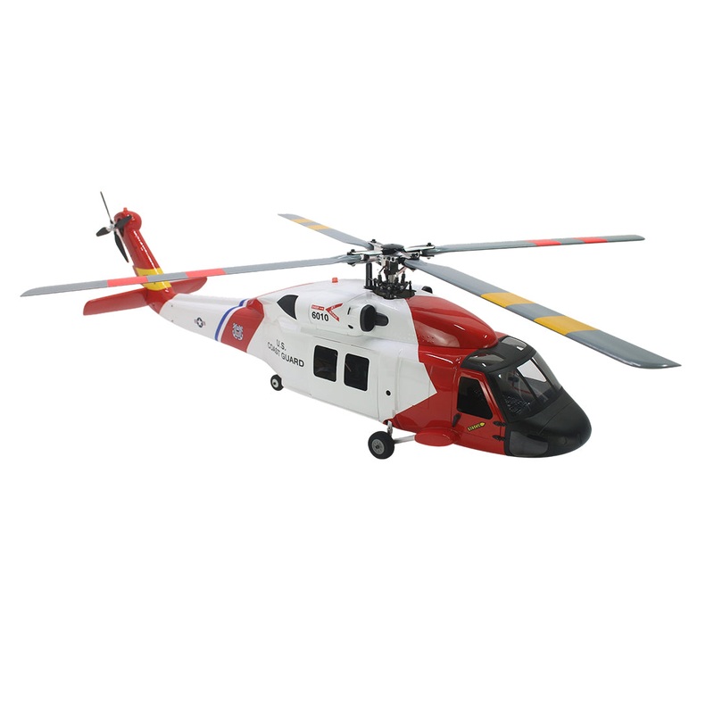FLISHRC FL500 HH-60 Jayhawk Coast Guard 500-Class 2.4GHz 6CH Scale RC Helicopter with L7 Flight Controller, 4-Mode GPS Positioning, Realistic Cockpit RTF Remote Control Helicopter