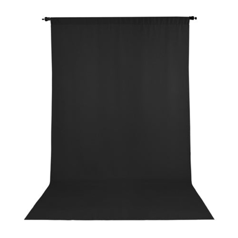 PRO WRINKLE RESISTANT BACKDROP 10x12 - BLACK (2792)