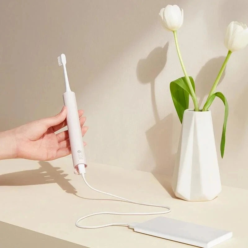 Xiaomi Mijia T200/T200C Sonic Electric Toothbrush IPX7 Waterproof 31000 Vibrations per Minute with Dual Cleaning Modes Long Battery Life and Portable Features for Smart Oral Hygiene with Type-C Charging Blue