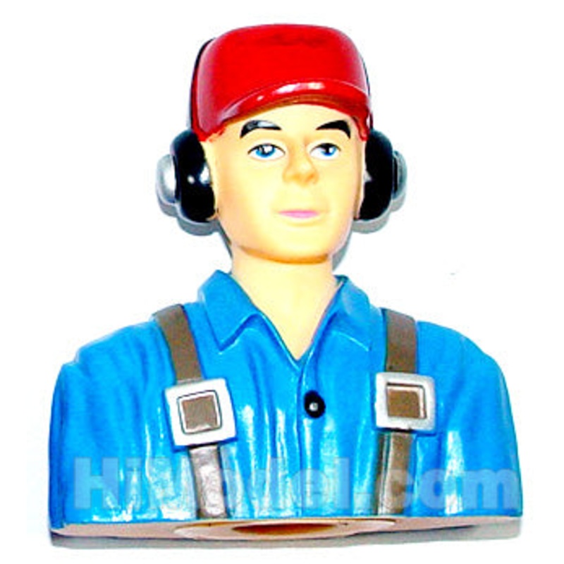 L85W44H100mm Aeroplane 1-6 Scale Pilot for RC Airplane Jet Blue HY031-00403
