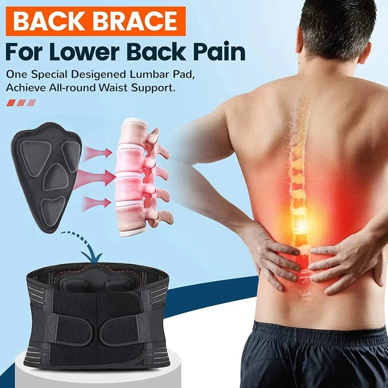 PAIDES 80-140cm Waist Support Belt Breathable Anti-Skid Back Brace for Spine Protection Herniated Relief Sciatica Sports Injury Recovery