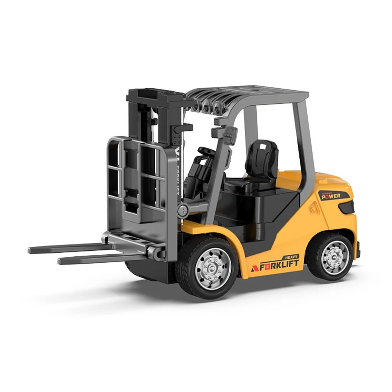 555-99 RTR 1/64 2.4G Mini RC Car Alloy Forklift Support App Remote Controlled Engineering Vehicle Desktop Toys Model Collection Gift For Boys