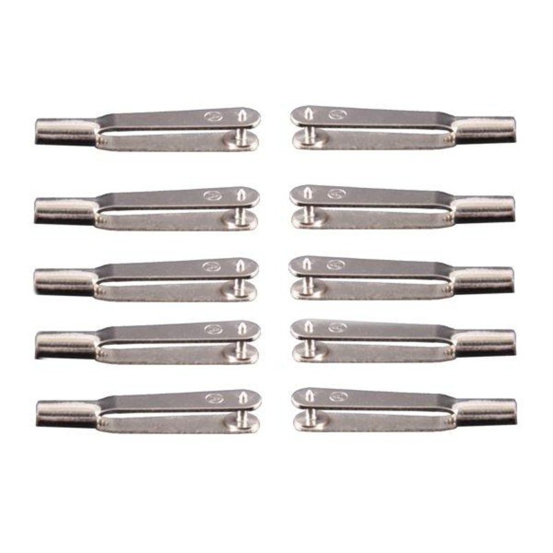 10PCS M2-M3 Clevis Wire Trolley Iron Chuck Metal Rod Clamp For RC Airplane