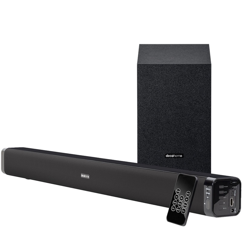 Deco Gear 60W Soundbar with Subwoofer - Premium 2.1 Channel Audio - Wireless Connectivity none