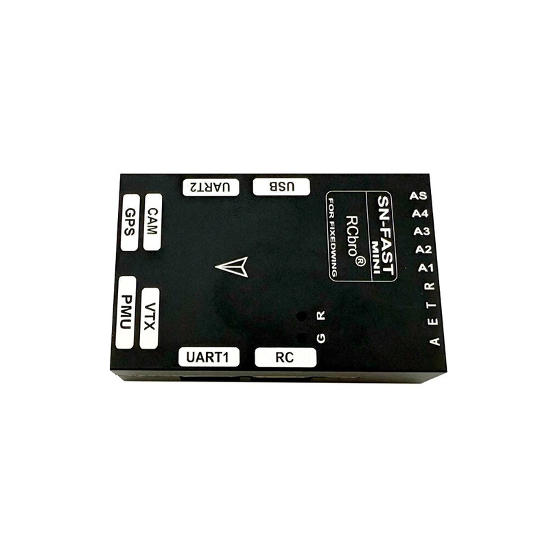Lefei SN-FAST Mini Flight Controller PMU Multi Mode 8-Channel PWM Support DJI O3 O4 VTX OSD Parameter Adjustment with GPS WIFI Module RC Airplane FPV Drones Accessories Black