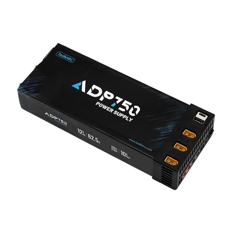 ToolkitRC ADP750 750W 12V 62.5A Smart Power Supply 7 Port Versatile Multi-port Output with IC Cooling Fan Charger for ToolkitRC M6D M7 Charger
