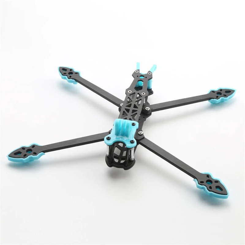 Mark4 225mm 5 Inch 3K Carbon Fiber Frame kit for FPV Freestyle RC Racing Drone with Print Parts Black